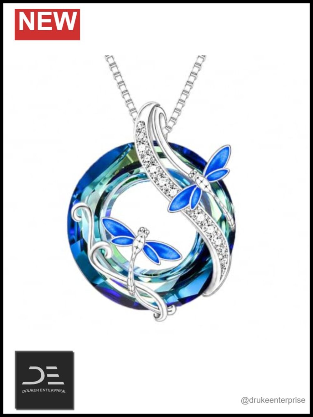 Cute Animal Pendant Necklace White Gold Plated Jewelry for Women Birthday Gift